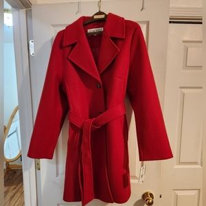 Nine West Crimson Red Winter Coat. NWT